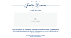 Desktop Screenshot of grottaazzurra.eu